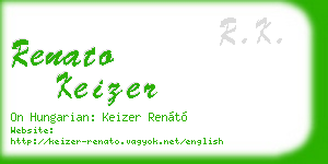 renato keizer business card